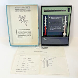 Taylor Comfortguide Hygrometer Model 5535 LNIB Measure Humidity Vintage